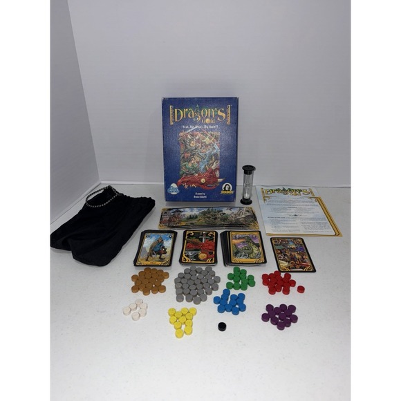 Blue Games Other - DRAGON'S GOLD Game Bruno Faidutti Descartes Eurogames 1 Yellow 1 Silver Missing